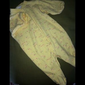 Carters Yellow Floral Kids Footie